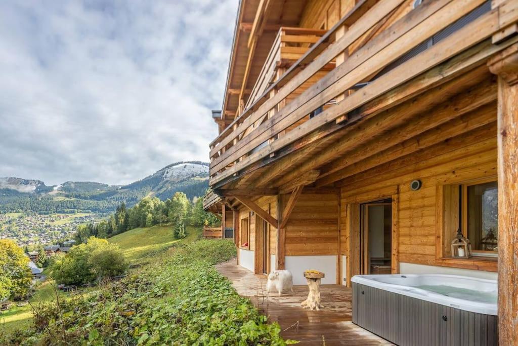 Chalet 1100 - Bo Immobilier Chatel - A Mi-Chemin Du Centre Et Du Linga - Jacuzzi Sauna Et Cheminee 外观 照片