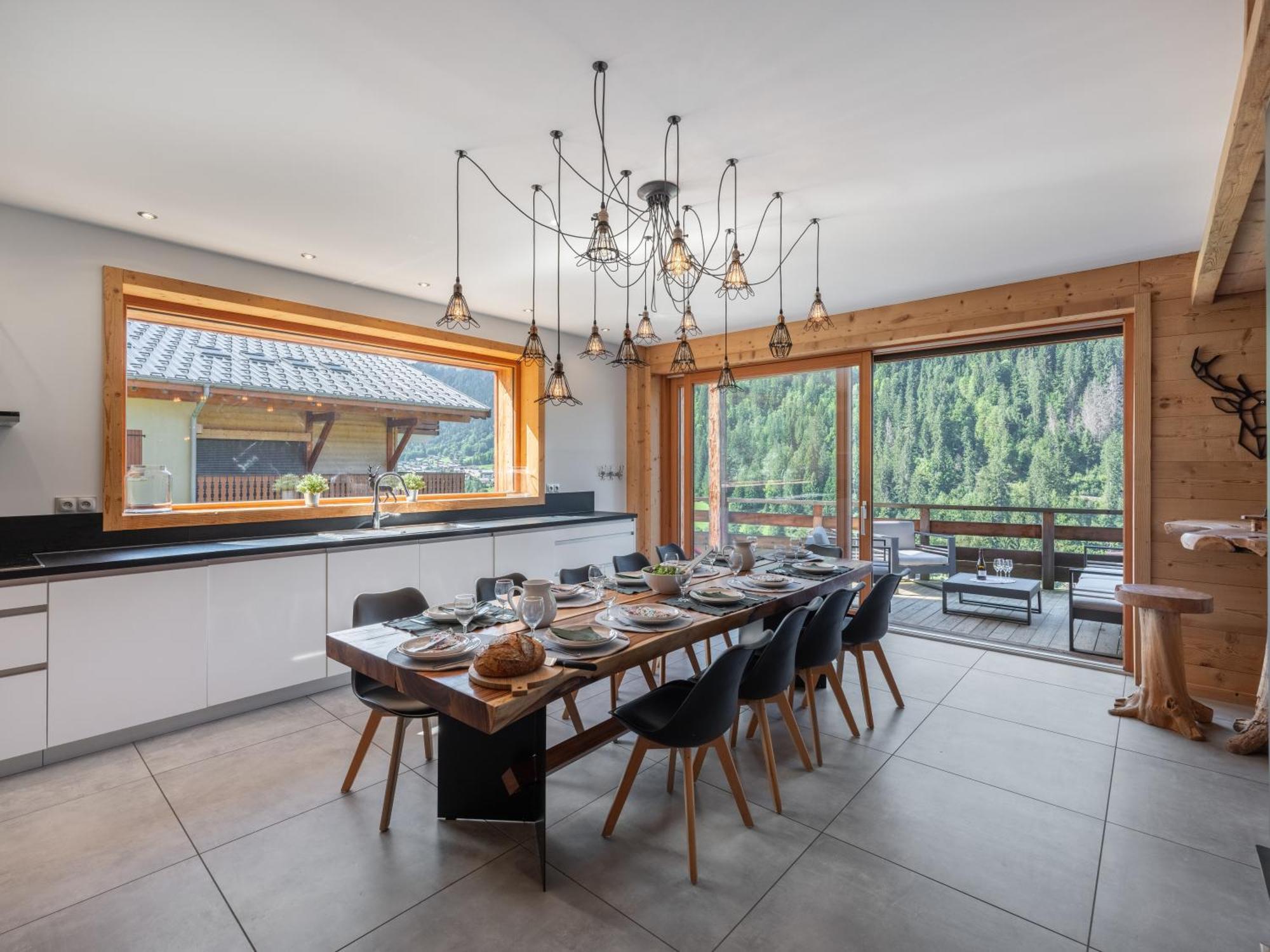 Chalet 1100 - Bo Immobilier Chatel - A Mi-Chemin Du Centre Et Du Linga - Jacuzzi Sauna Et Cheminee 外观 照片