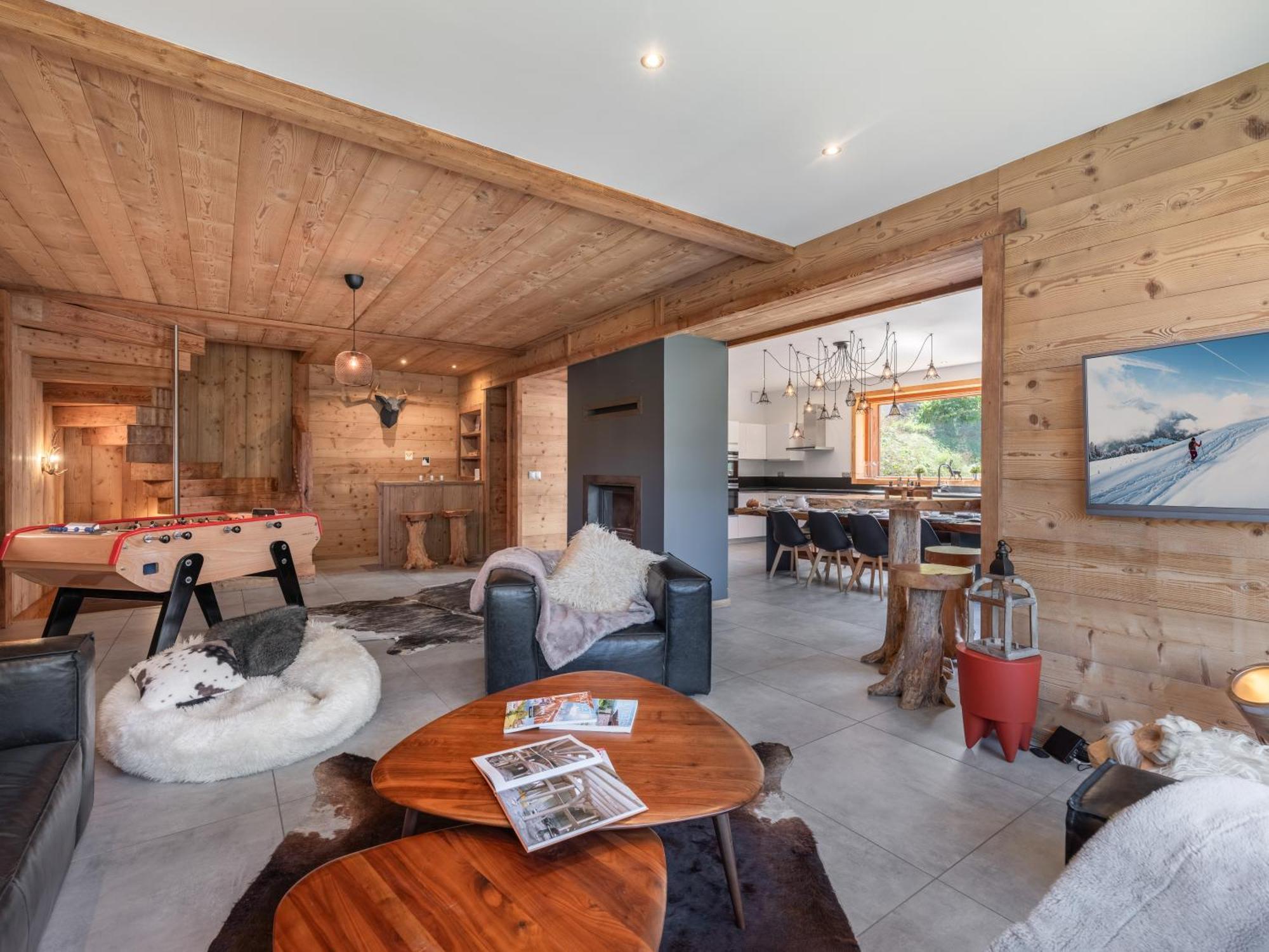 Chalet 1100 - Bo Immobilier Chatel - A Mi-Chemin Du Centre Et Du Linga - Jacuzzi Sauna Et Cheminee 外观 照片