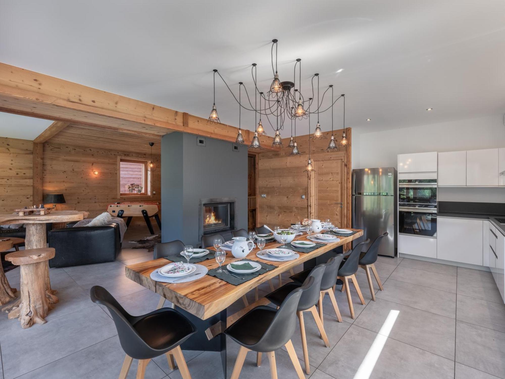 Chalet 1100 - Bo Immobilier Chatel - A Mi-Chemin Du Centre Et Du Linga - Jacuzzi Sauna Et Cheminee 外观 照片